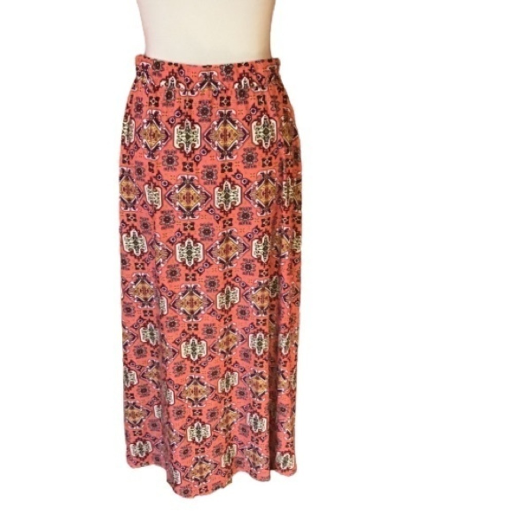 Cato Fun tapestry print maxi skirt